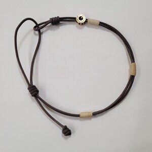 Men’s 10Kt Yellow Gold Catherine Zadeh  Cayenne Parachute Cord Bracelet